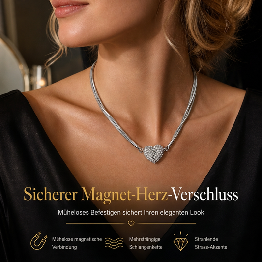 💖 50% RABATT! ✨ Magnetischer Liebesanhänger – Minimalistisch & mit Strass ✨