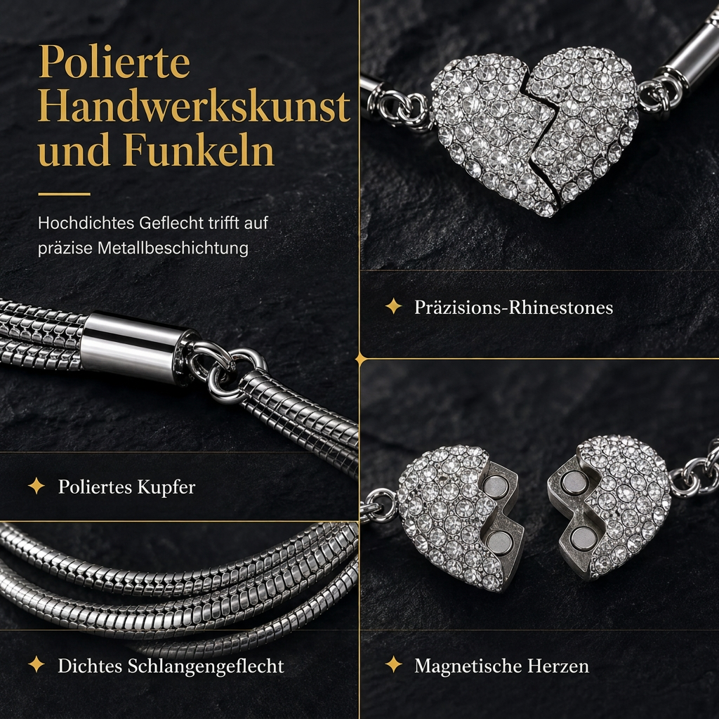 💖 50% RABATT! ✨ Magnetischer Liebesanhänger – Minimalistisch & mit Strass ✨
