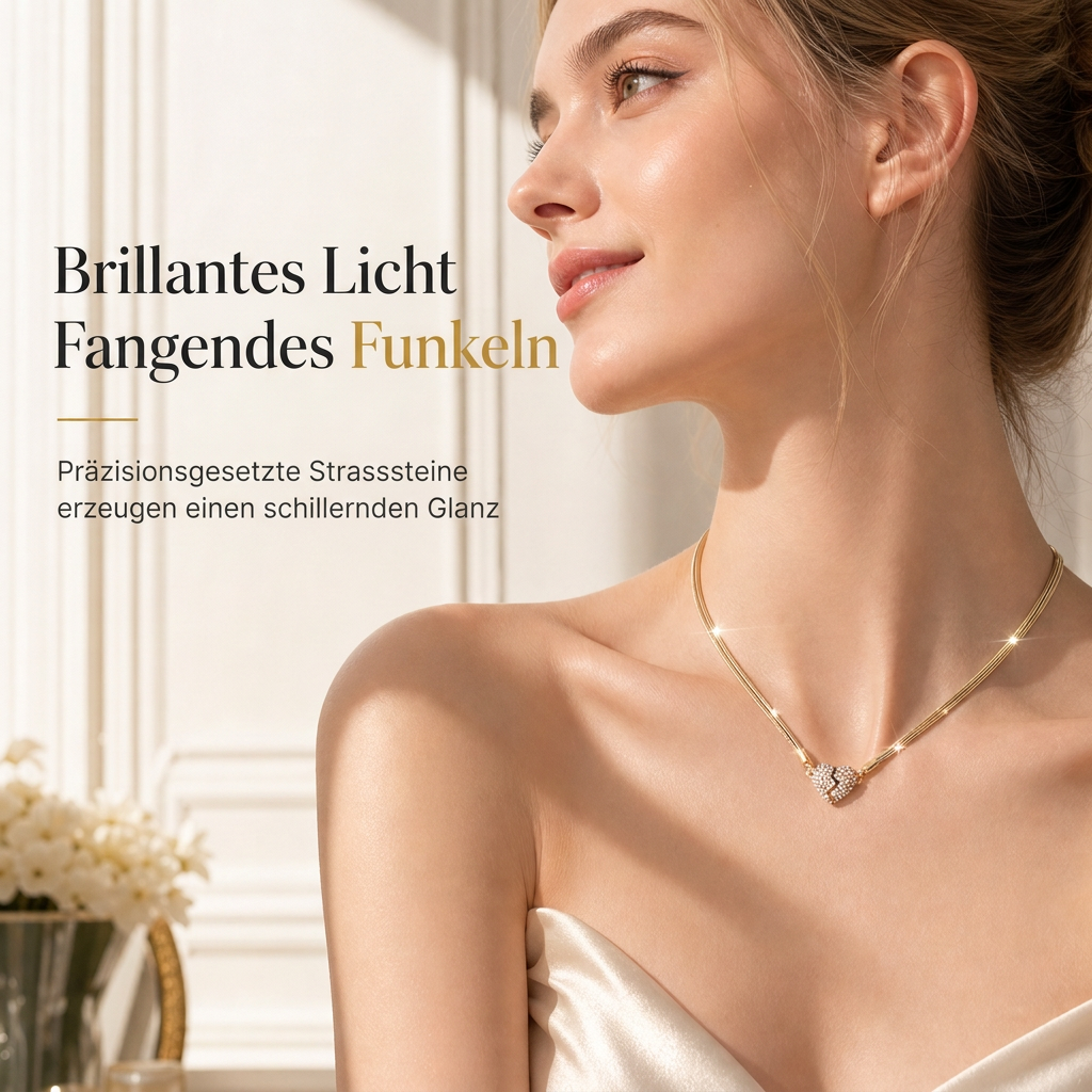 💖 50% RABATT! ✨ Magnetischer Liebesanhänger – Minimalistisch & mit Strass ✨
