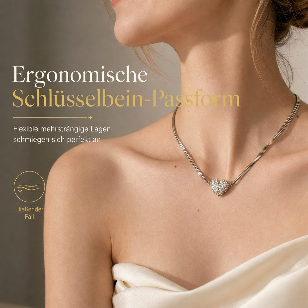 💖 50% RABATT! ✨ Magnetischer Liebesanhänger – Minimalistisch & mit Strass ✨