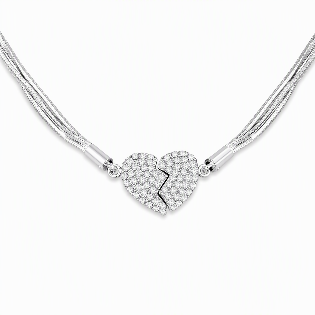 💖 50% RABATT! ✨ Magnetischer Liebesanhänger – Minimalistisch & mit Strass ✨