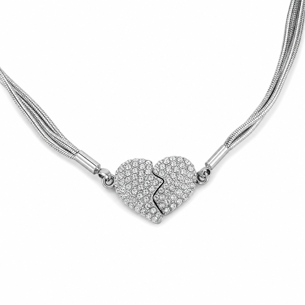 💖 50% RABATT! ✨ Magnetischer Liebesanhänger – Minimalistisch & mit Strass ✨