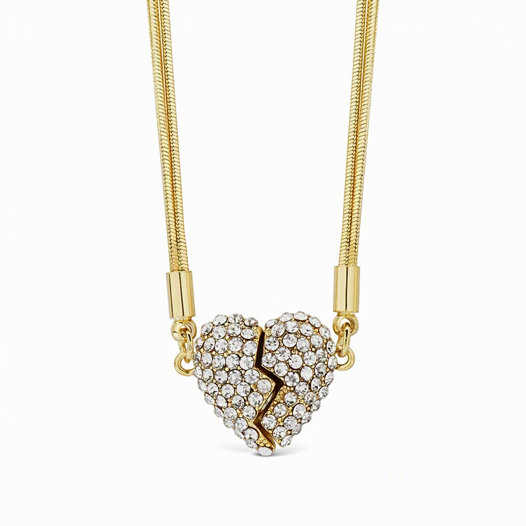 💖 50% RABATT! ✨ Magnetischer Liebesanhänger – Minimalistisch & mit Strass ✨
