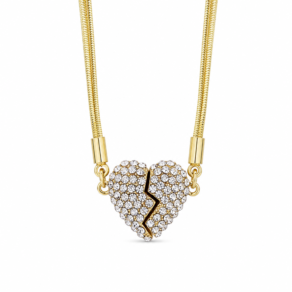 💖 50% RABATT! ✨ Magnetischer Liebesanhänger – Minimalistisch & mit Strass ✨