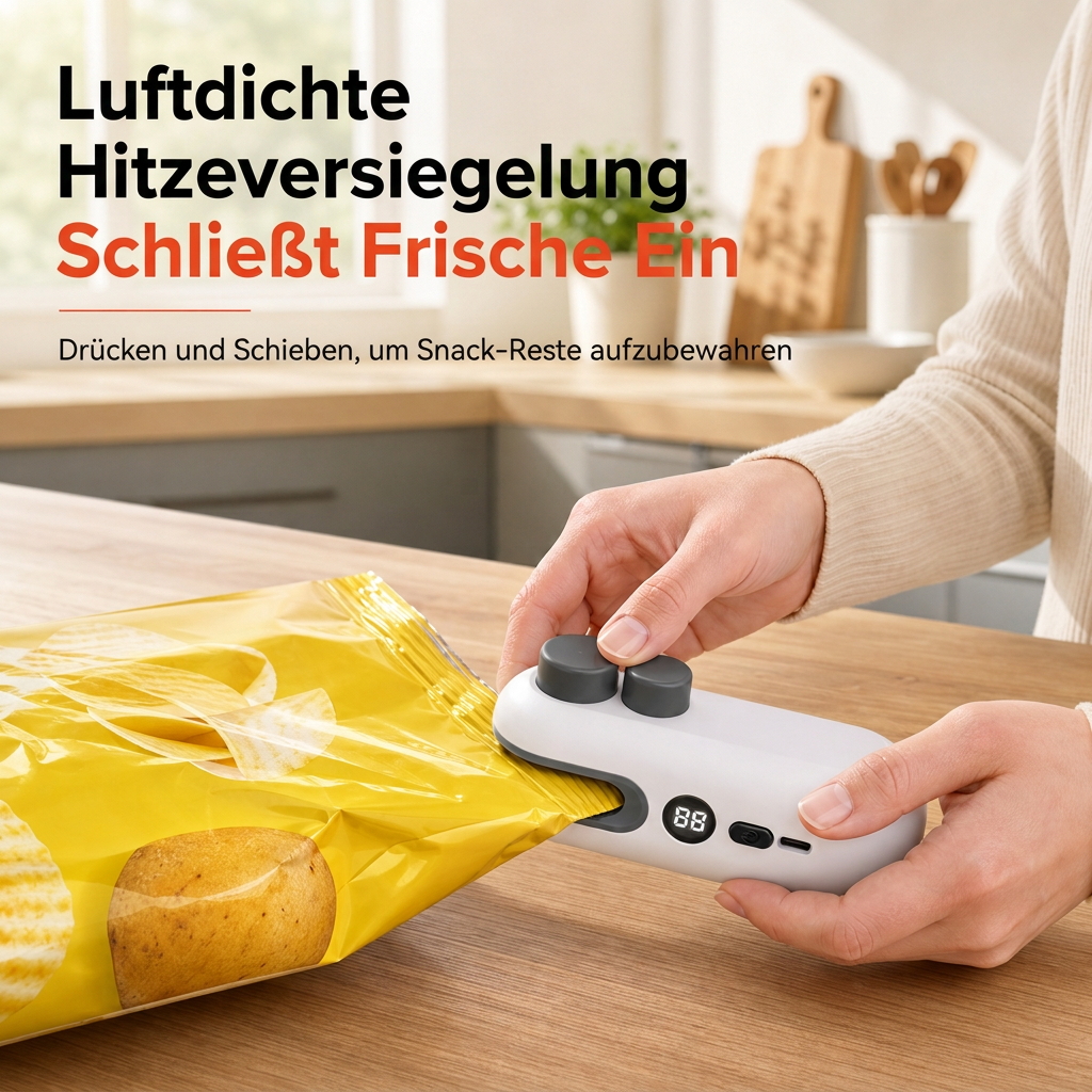 ⏳50% RABATT! 🔥 Tragbares Mini-Heißsiegelgerät – wiederaufladbar, mit LED-Anzeige & Magnetdesign für Snackbeutel
