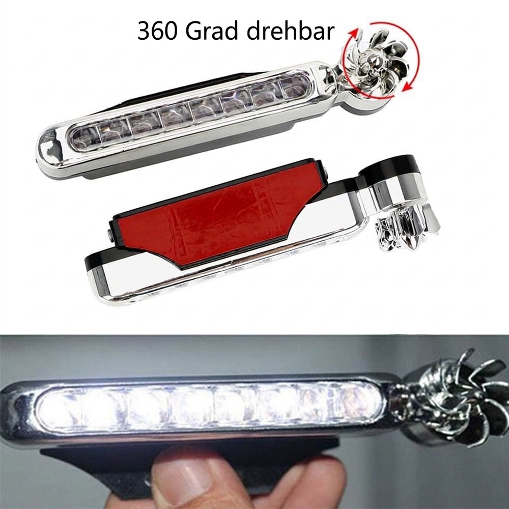 📢📢50% RABATT !!⏰Windkraft LED-Tagfahrlicht für Autos (2 Stück) – Kabellose Zusatzleuchten