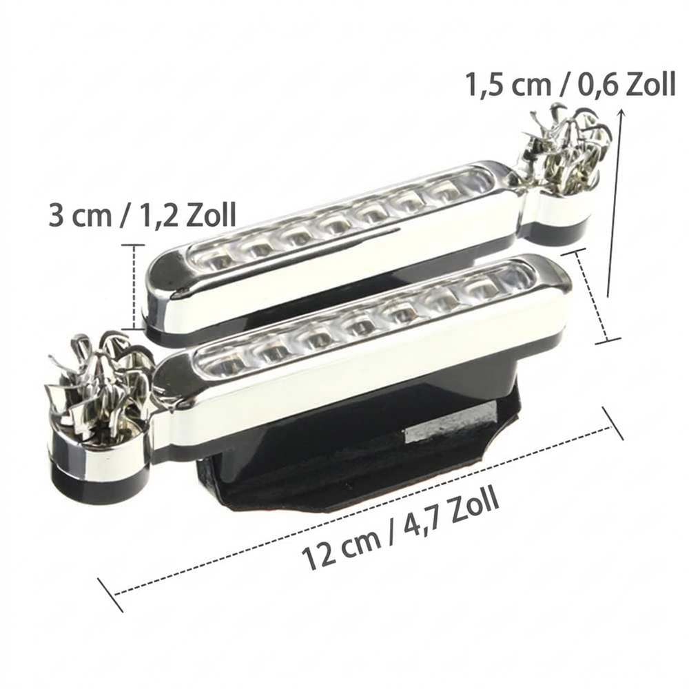 📢📢50% RABATT !!⏰Windkraft LED-Tagfahrlicht für Autos (2 Stück) – Kabellose Zusatzleuchten