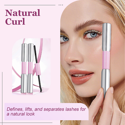Wasserdichte Mascara mit zwei Bürsten für mehr Volumen und Länge-Gcom