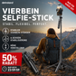 📱 4-beiniger Selfie-Stick für Smartphones – stabiler Stand, flexibel einsetzbar & vielseitig – perfekt für Selfies, Gruppenfotos, Vlogs & Videoanrufe – kompakt & leicht zu transportieren | Versandfrei