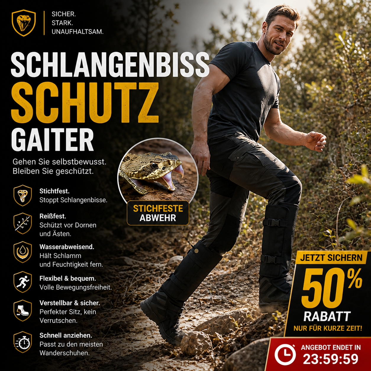 🛡️Egal ob Schlamm, Schnee oder Unterholz: Der ultimative Beinschutz jetzt 50% Rabatt! 🦌