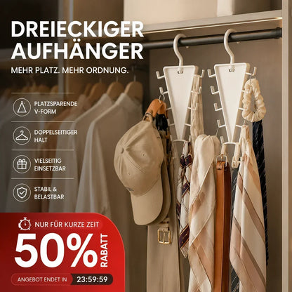 🔥Sonderangebot 50% RABATT!-50% RABATT! 👗Mehrfunktionaler dreieckiger Kleiderschrank-Organizer