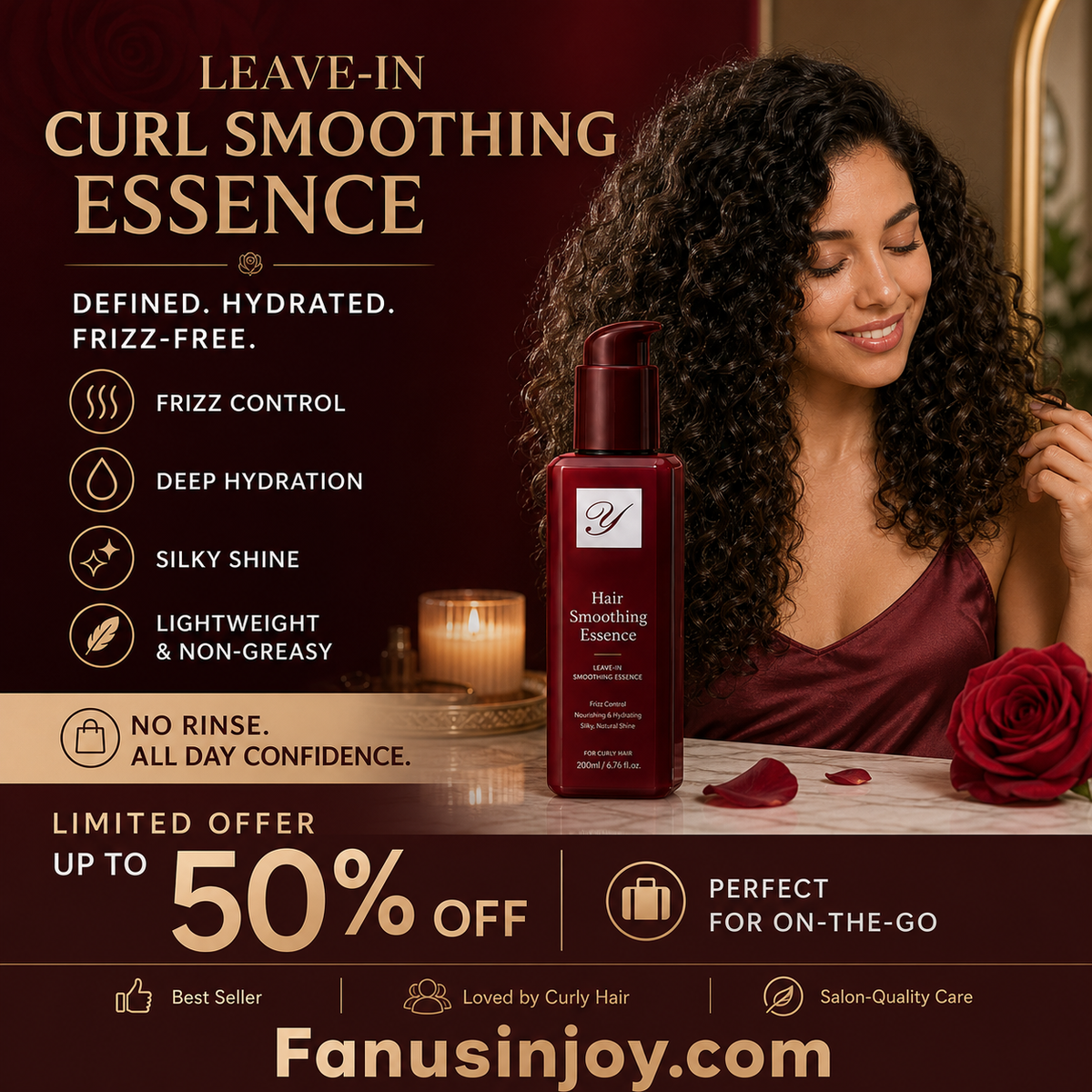 💆‍♀️ 50% Rabatt!✨ Pflegende Leave-in-Haarkur für frizziges Haar – mühelos glattes & stylisches Haar