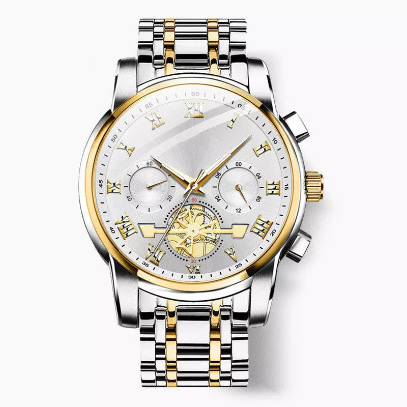 Luxusdesign Dodecagon Quartz Watch Neues multifunktionales Männer -Armbanduhr