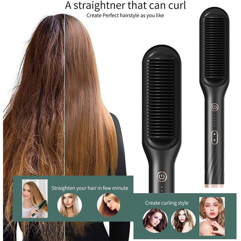 Professional Electric Hair Straightener Brush