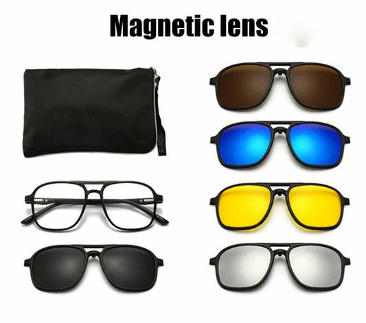 ✨Beschränktes Angebot✨ Auswechselbare Gläser 6 -in -1 Sonnenbrillen-Set