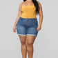 Judy Blue Pull On Denim Jegging Shorts (Kaufen Sie 2 Gratis Versand)