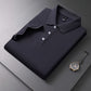 Hochwertiges Herren-T-Shirt mit kurzen Ärmeln und einfarbiger Rückseite