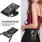 Leder Brieftasche Tasche mit Crossbody Lanyard für Samsung