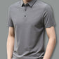 Atmungsaktive Herren Business Ice Silk Kurzarm-T-Shirt für den Sommer