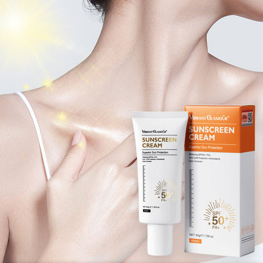 Gesichts-Sonnenschutzcreme SPF50+, UVA/UVB-Schutz, klare Formel