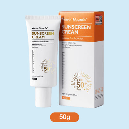 Gesichts-Sonnenschutzcreme SPF50+, UVA/UVB-Schutz, klare Formel