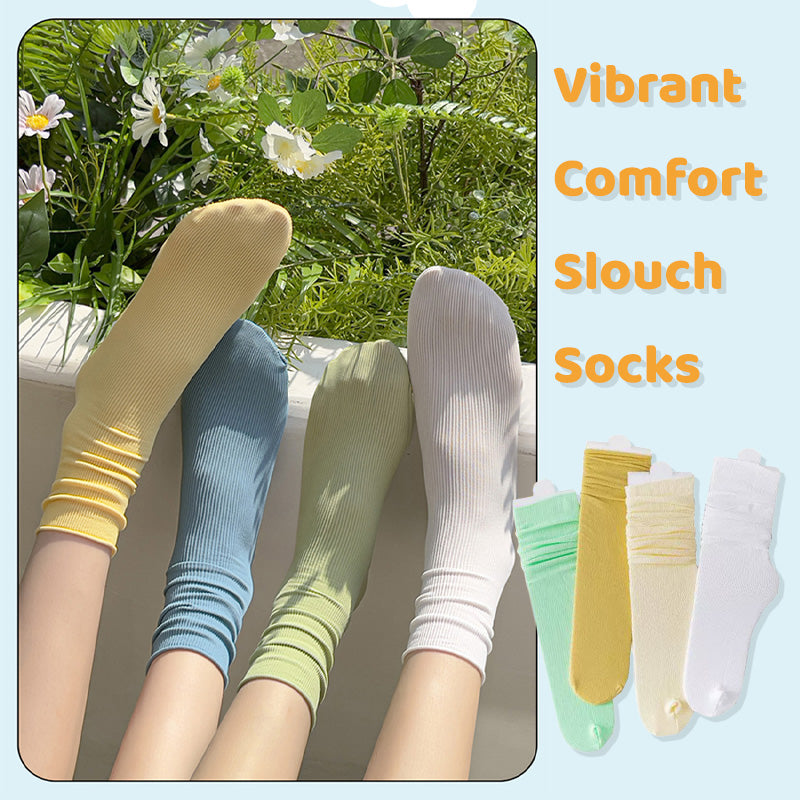 Vibrant Comfort Slouch Socks 10 Pairs