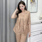 Damenmode-Casual-Business-3-teiliges Set (Blazer + Leibchen + Hose)