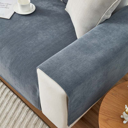 Herringbone Chenille Stoff Möbelschutz Sofa Abdeckung