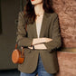 Einfacher, lässiger, drapierter Blazer