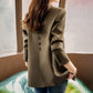 Einfacher, lässiger, drapierter Blazer