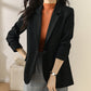 Einfacher, lässiger, drapierter Blazer