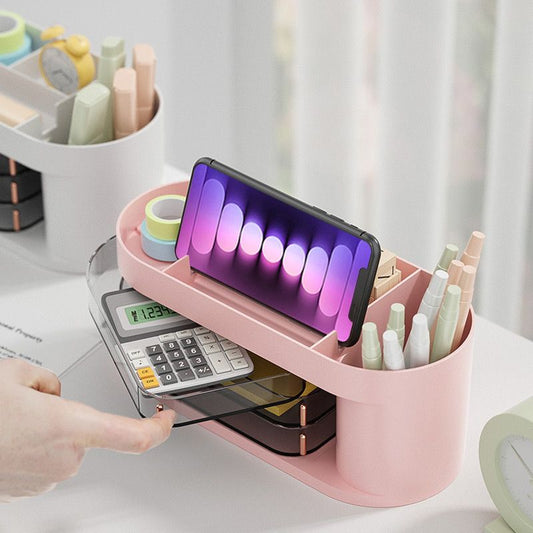 Rotary Drawer Desktop Organizer