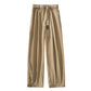 Loose Fit Wide Leg Vintage Elastic Waist Casual Pants