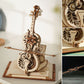 Zusammengebaute Cello-Spieluhr aus Holz