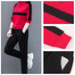 Zweiteiliger Damen-Sweatsuit mit Stehkragen und halbem Reißverschluss