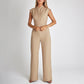 Ärmelloses Set für Frauen - Weite, ärmellose Hose Slim Fit