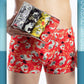 Men's Printed Ice Silk Panties Set（4pcs）