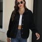 Color Contrast Plush Casual Coat?Buy 2 Automatic 10% Off & Free Shipping?