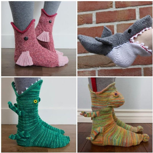 Süße Gestrickte Tiersocken * 1 Paar