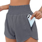 Athletische Shorts für Frauen Hochtaillierte Laufshorts