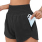 Athletische Shorts für Frauen Hochtaillierte Laufshorts