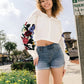 Judy Blue Pull On Denim Jegging Shorts (Kaufen Sie 2 Gratis Versand)