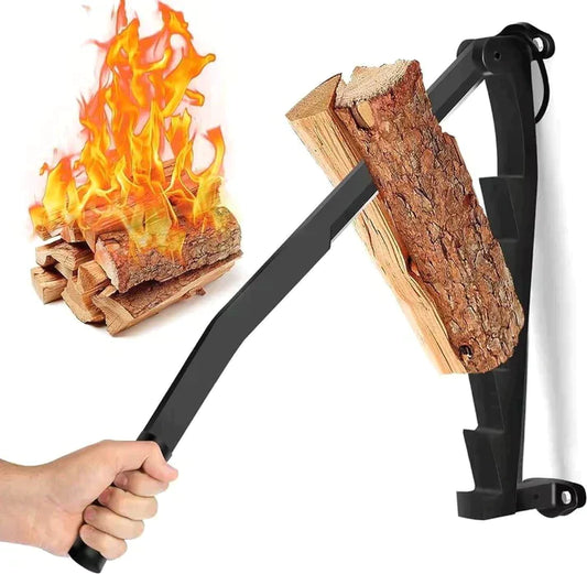 Wandmontierter Holzspalter für Brennholz