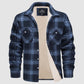 Winter Sale 49% Rabatt🔥Herren Sherpa Shirt Wollgefüttertes Flanellhemd Jacke