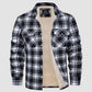 Winter Sale 49% Rabatt🔥Herren Sherpa Shirt Wollgefüttertes Flanellhemd Jacke