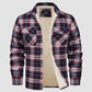 Winter Sale 49% Rabatt🔥Herren Sherpa Shirt Wollgefüttertes Flanellhemd Jacke