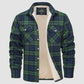 Winter Sale 49% Rabatt🔥Herren Sherpa Shirt Wollgefüttertes Flanellhemd Jacke