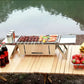 🎅Christmas grill：Portable Folding Stainless Steel Camping Grill Grate🎁