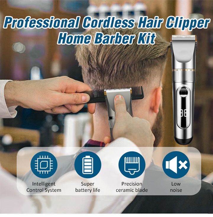 🎁 Professioneller kabelloser Friseur für zu Hause Haarschneide-Set