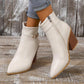 🎁Großes Geschenk! Damen spitz zulaufende Schuhe mit hohem Absatz und seitlichem Reißverschluss